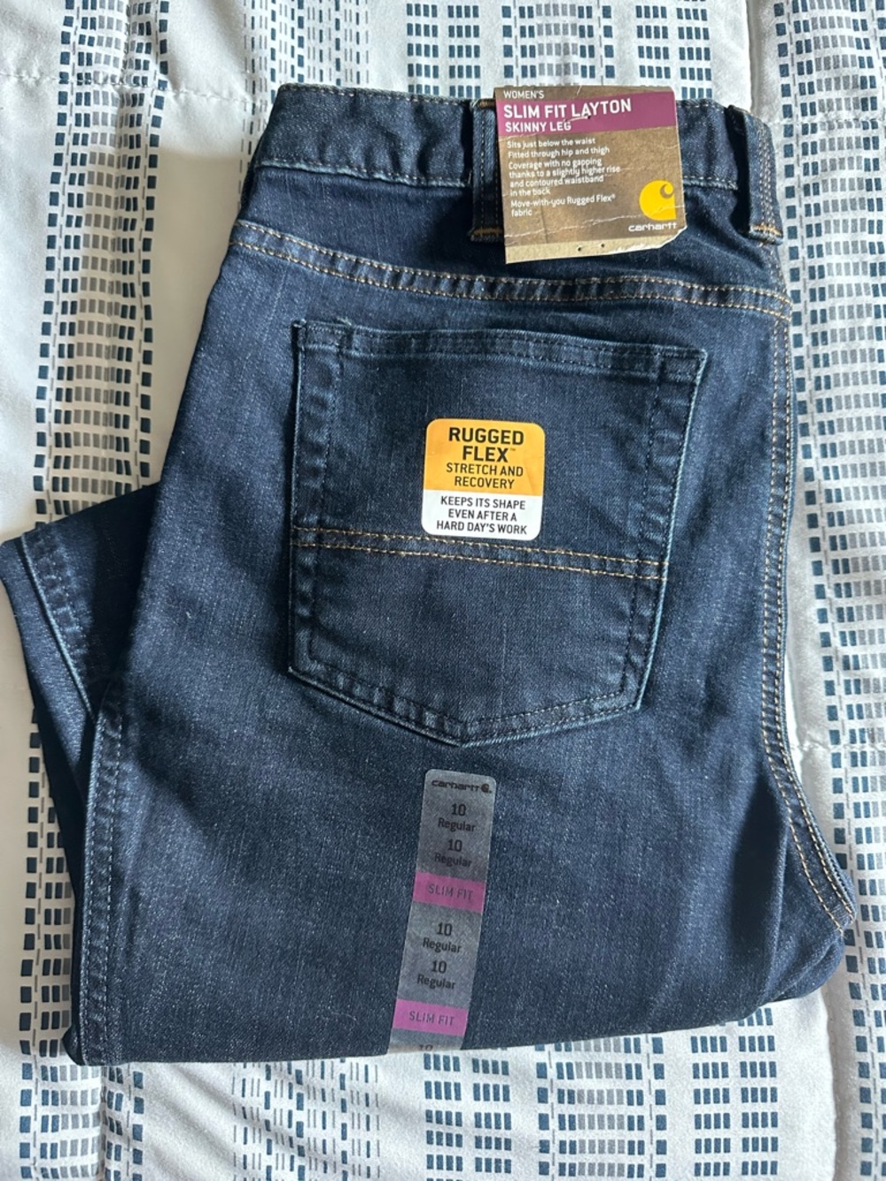 Carhartt Slim Fit Jeans - Dark Blue Denim
